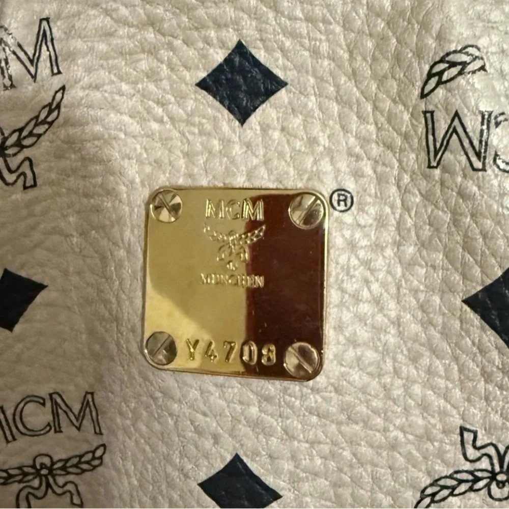 👜 Authentic MCM Visetos Crossbody/Shoulder Bag – Cognac Beige 👜